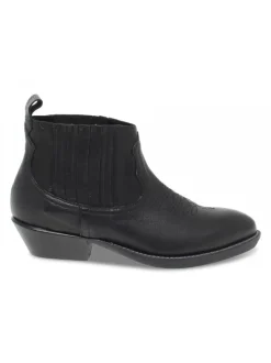 Ame Ankle Boot In Black Leather^Women Ankle Boots