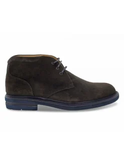 Artisti e Artigiani Ankle Boot Stile Inglese In Brown Suede Leather^Men Ankle Boots