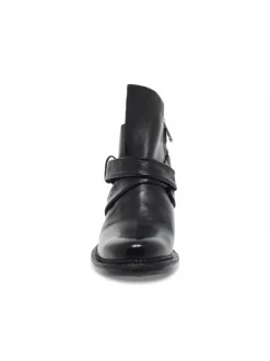 A.S.98 Ankle Boot In Black Leather^Women Ankle Boots