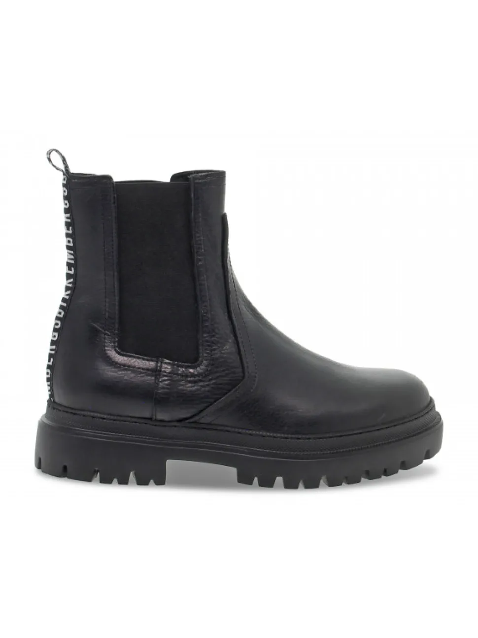 Bikkembergs Ankle Boot Beatles Stile Inglese In Black Leather^Men Ankle Boots