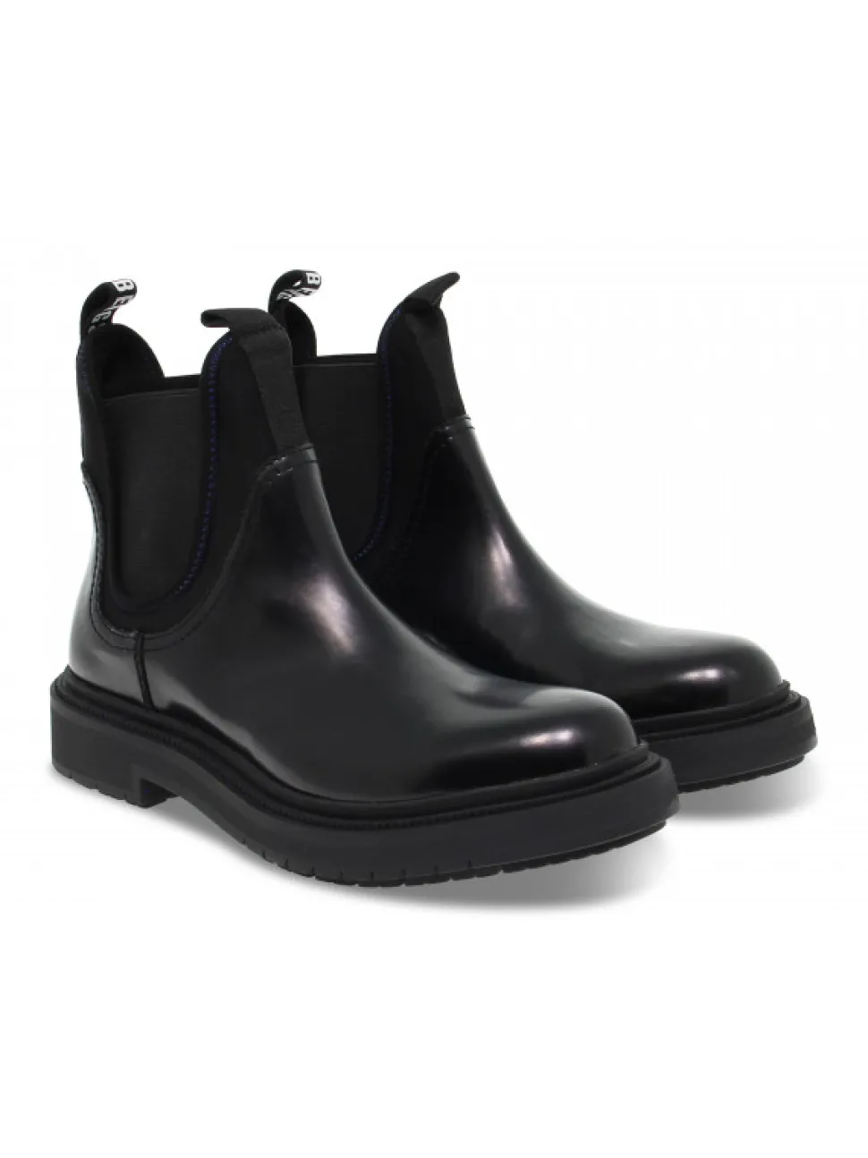 Bikkembergs Ankle Boot Chelsea Zorian In Black Leather^Men Ankle Boots