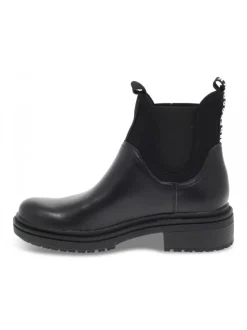 Bikkembergs Ankle Boot Chelsea Sanida In Black Leather^Women Ankle Boots