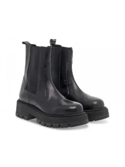 Bikkembergs Ankle Boot Stile Inglese In Black Leather^Women Ankle Boots