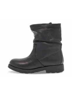 Bikkembergs Ankle Boot Vintage Biker Ex-Violante In Black Leather^Women Ankle Boots