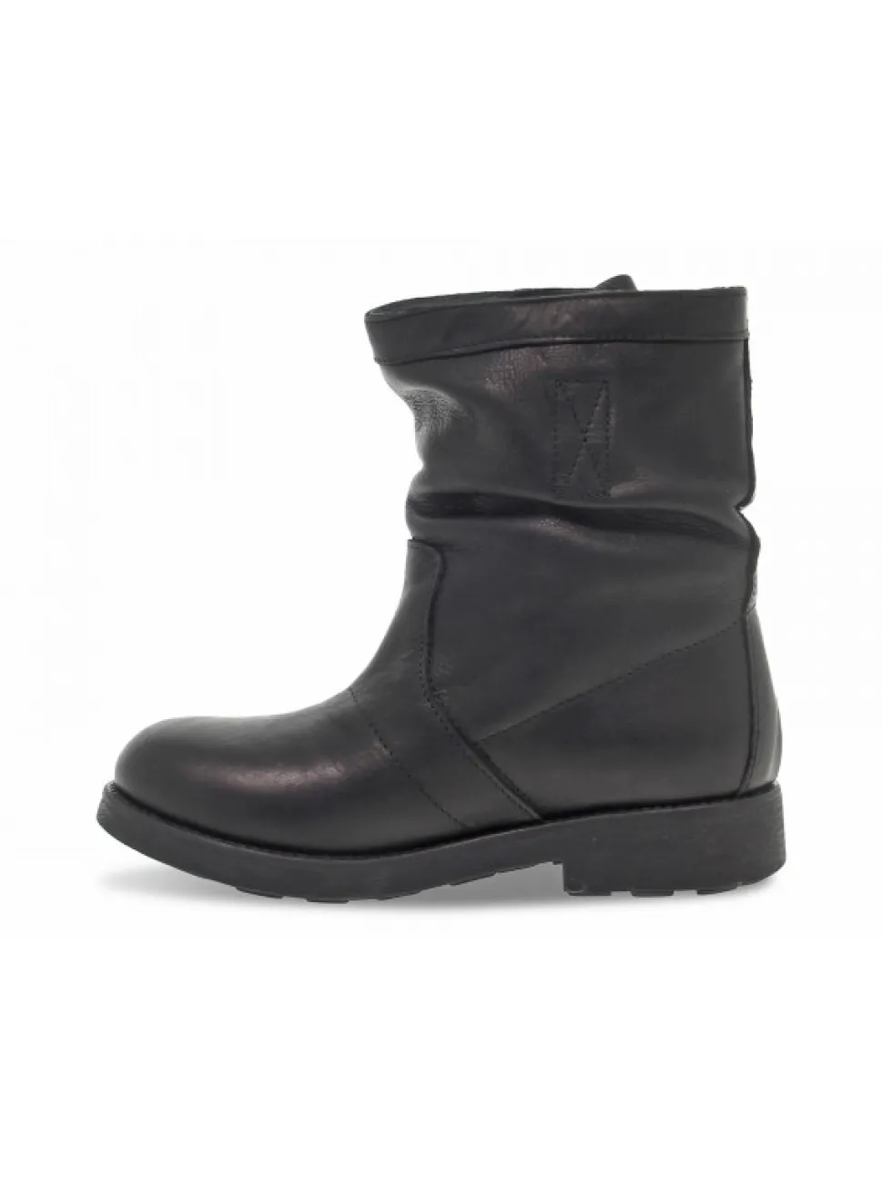 Bikkembergs Ankle Boot Vintage Biker Ex-Violante In Black Leather^Women Ankle Boots