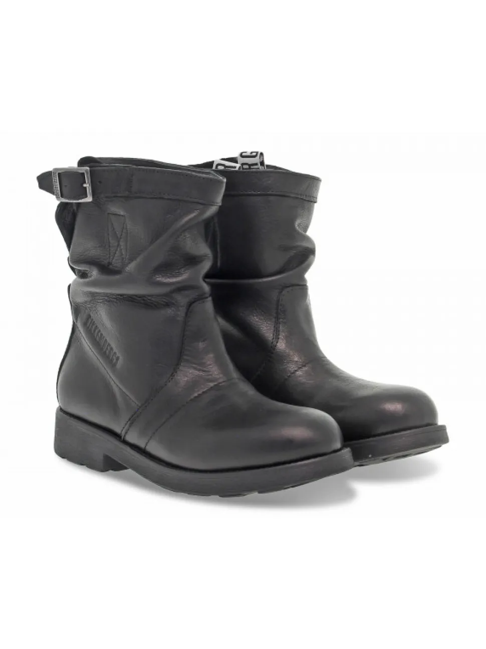 Bikkembergs Ankle Boot Vintage Biker Ex-Violante In Black Leather^Women Ankle Boots