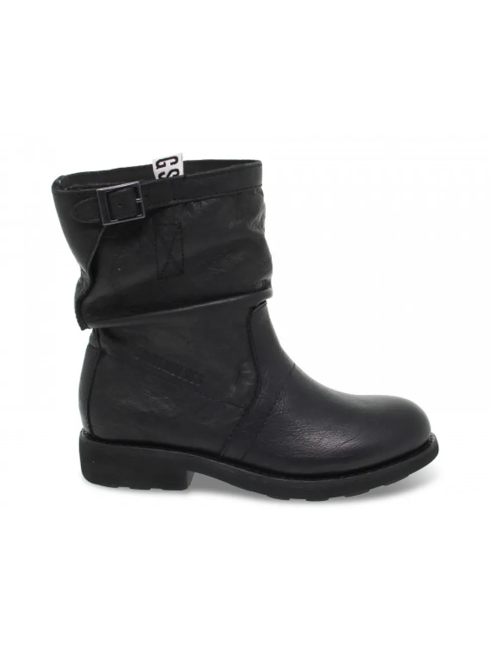 Bikkembergs Ankle Boot Vintage Biker Violante In Black Leather^Women Ankle Boots