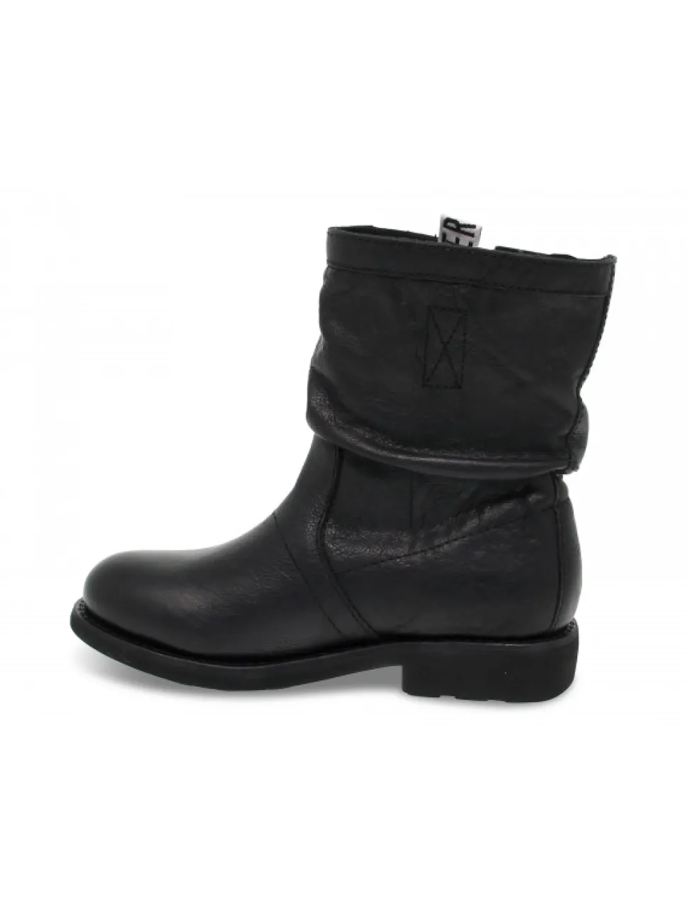 Bikkembergs Ankle Boot Vintage Biker Violante In Black Leather^Women Ankle Boots