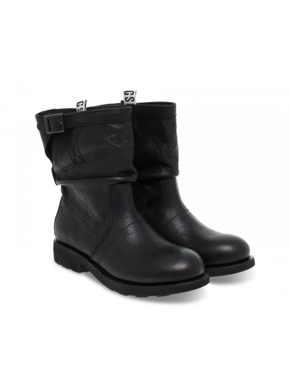 Bikkembergs Ankle Boot Vintage Biker Violante In Black Leather^Women Ankle Boots