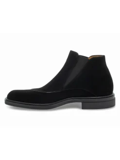 Cesare Paciotti Ankle Boot Beatles Stile Inglese In Black Suede Leather^Men Ankle Boots