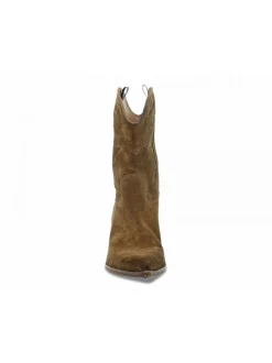 Elena Iachi Ankle Boot Deco Wash In Mud Velor^Women Ankle Boots