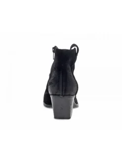 Elena Iachi Ankle Boot Mid Wash In Black Velor^Women Ankle Boots
