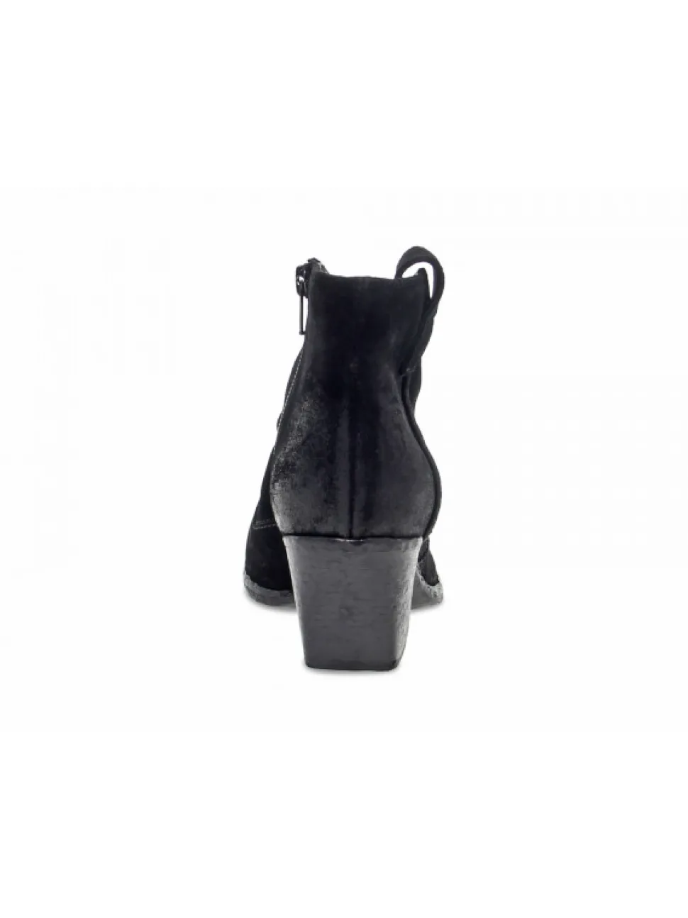 Elena Iachi Ankle Boot Mid Wash In Black Velor^Women Ankle Boots