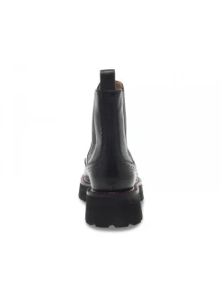 Emanuèlle Vee Ankle Boot Emanuelle Vee Beatle Stile Inglese New Crust In Black Leather^Women Ankle Boots