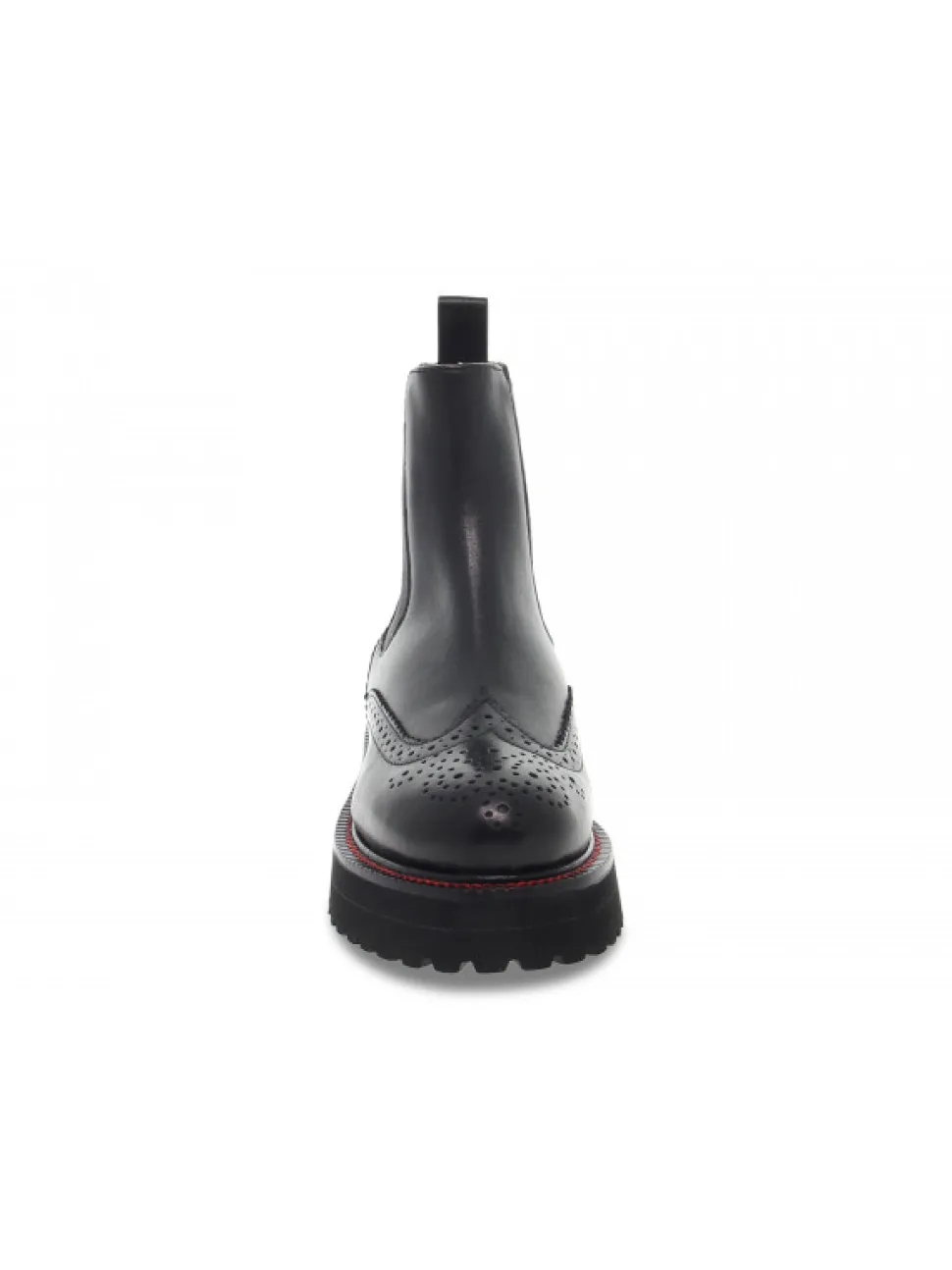 Emanuèlle Vee Ankle Boot Emanuelle Vee Beatle Stile Inglese New Crust In Black Leather^Women Ankle Boots