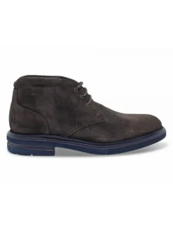 Guidi Calzature Ankle Boot Stile Inglese In Brown Suede Leather^Men Ankle Boots