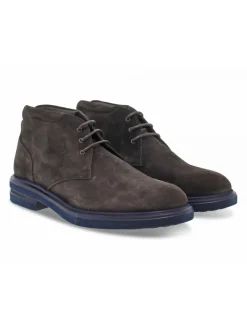 Guidi Calzature Ankle Boot Stile Inglese In Brown Suede Leather^Men Ankle Boots