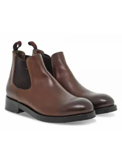 Guidi Calzature Ankle Boot Beatles Stile Inglese In Brown Leather^Women Ankle Boots