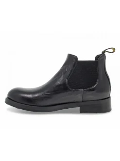 Jp David Ankle Boot Beatles Stile Inglese In Black Leather^Women Ankle Boots