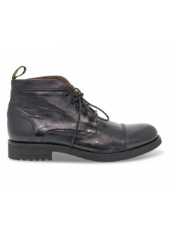 Jp David Ankle Boot Stile Inglese In Anthracite Leather^Men Ankle Boots