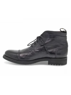 Jp David Ankle Boot Stile Inglese In Anthracite Leather^Men Ankle Boots