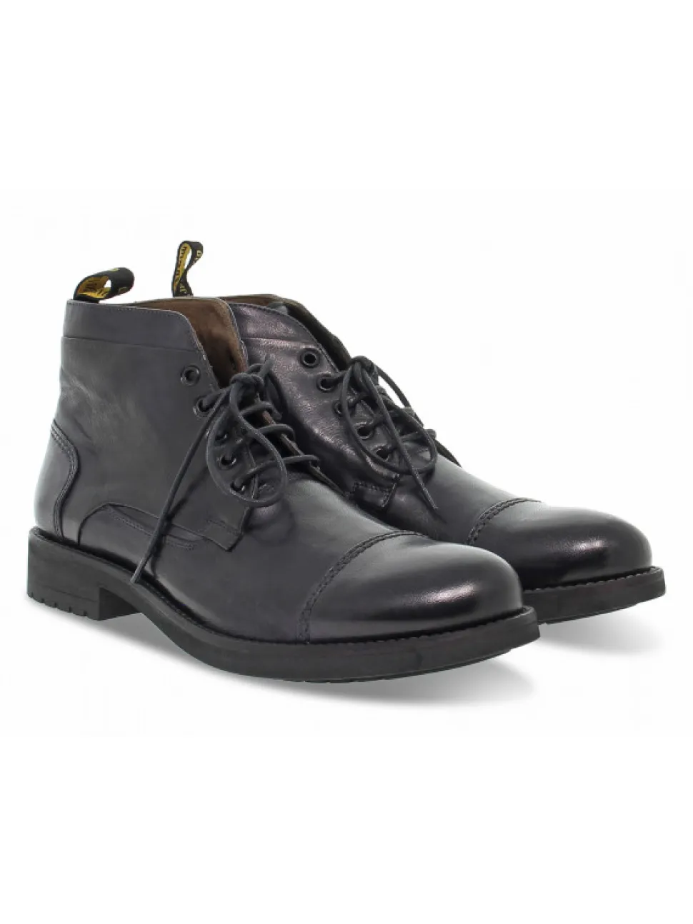 Jp David Ankle Boot Stile Inglese In Anthracite Leather^Men Ankle Boots
