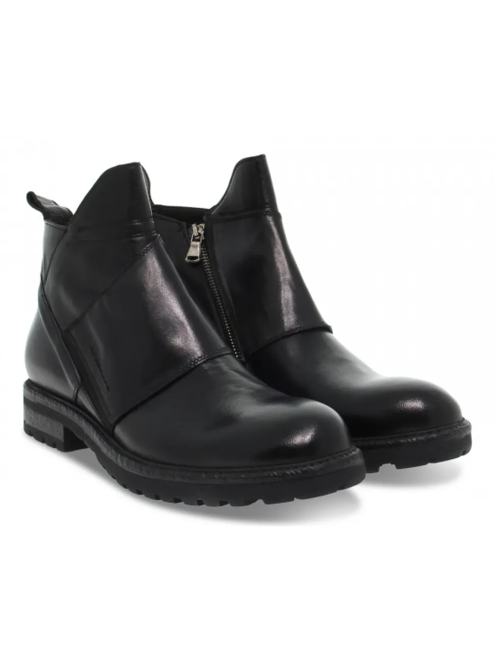 Jp David Ankle Boot Stile Inglese In Black Leather^Men Ankle Boots