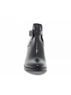 Jp David Ankle Boot Texanino Svasato In Black Leather^Women Ankle Boots