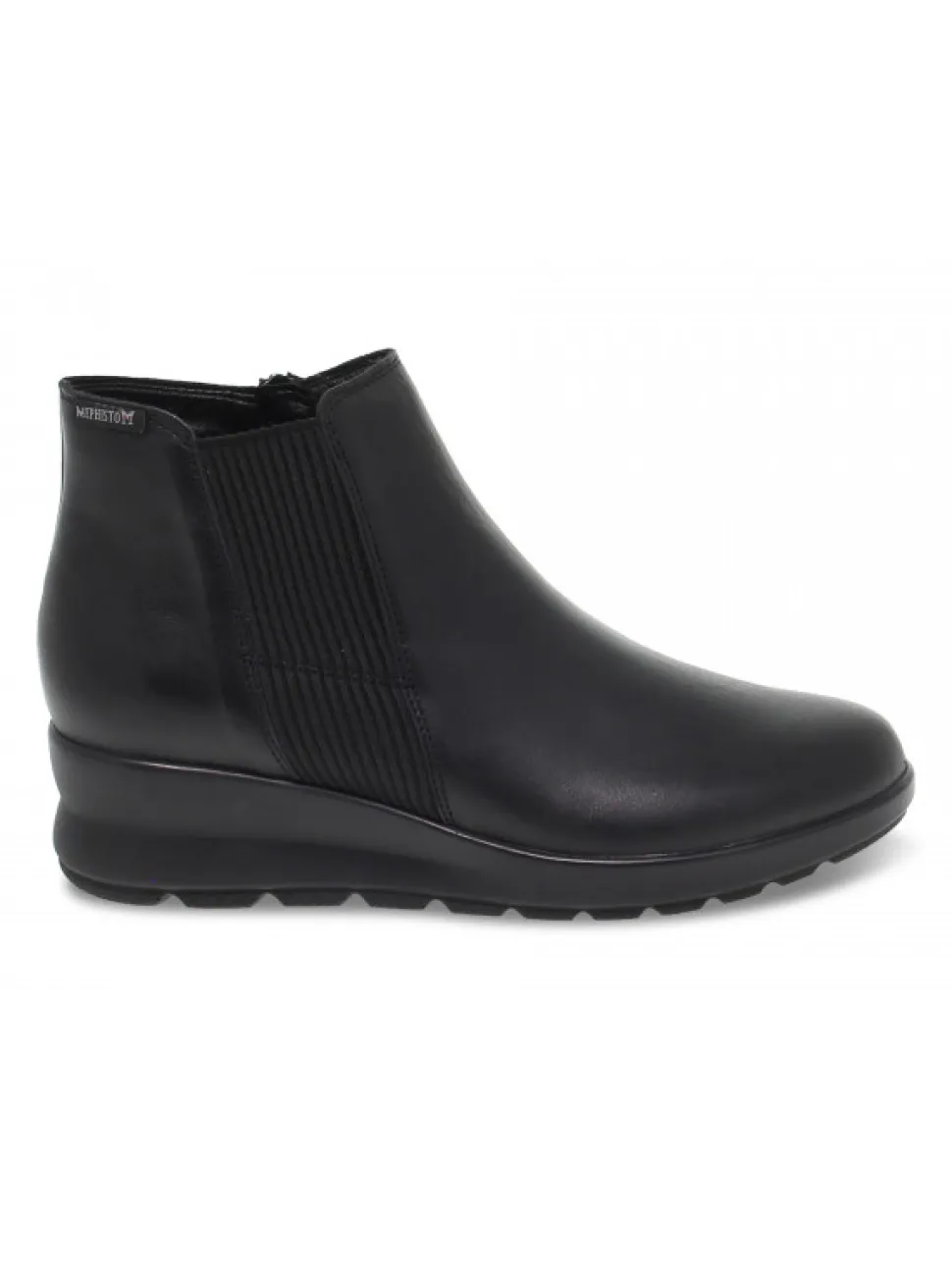 Mephisto Ankle Boot Pienza Silk In Black Leather^Women Ankle Boots