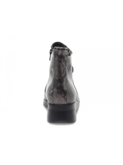 Mephisto Ankle Boot Vittoria In Black Laminate^Women Ankle Boots