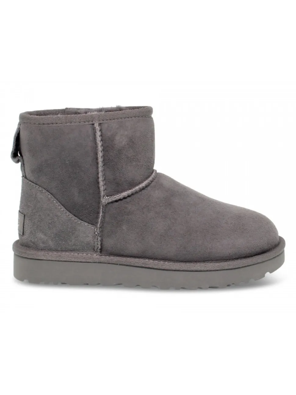 UGG Australia Ankle Boot Mini Classic Ii Grey In Grey Suede Leather^Women Ankle Boots