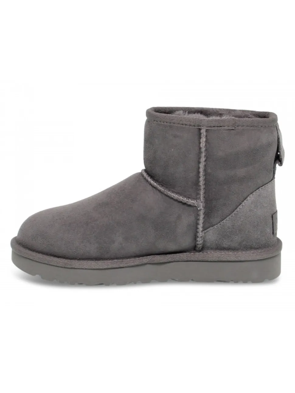 UGG Australia Ankle Boot Mini Classic Ii Grey In Grey Suede Leather^Women Ankle Boots