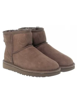 UGG Australia Ankle Boot Mini Classic Ii Chocolate In Chocolate Suede Leather^Women Ankle Boots