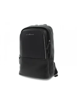 John Richmond Backpack Backpack In Black Leather^Men Backpacks