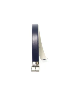 Bikkembergs Belt Formal Metal Loop In Leather^Men Belts