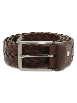 Guidi Calzature Belt Intreccio Made In Italy H35 In Leather Leather^Men Belts