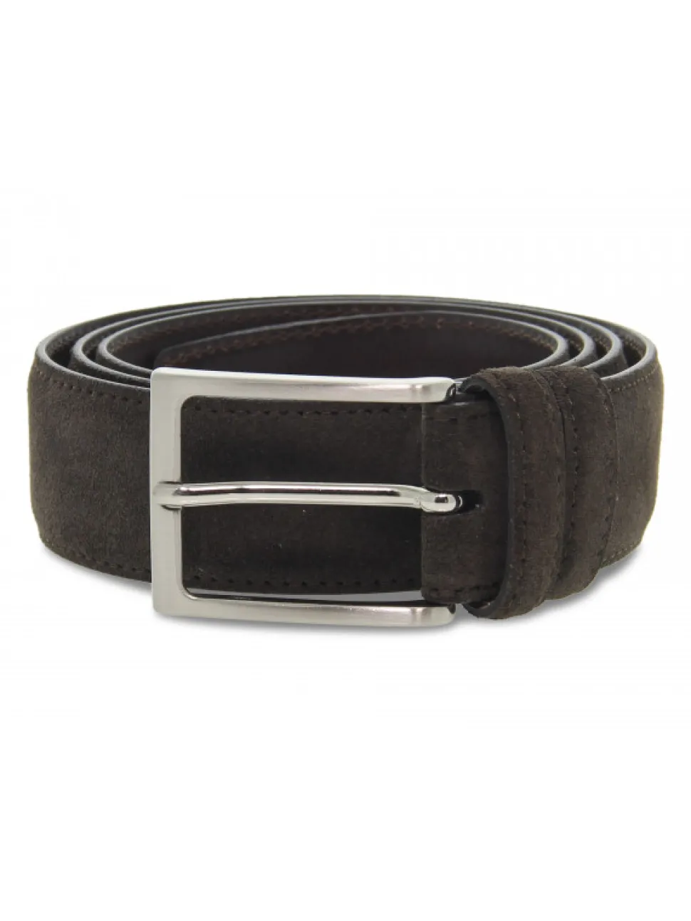 Guidi Calzature Belt Made In Italy H35 In Brown Suede Leather^Men Belts