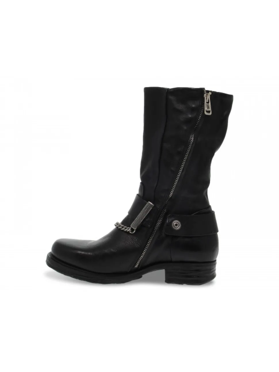 A.S.98 Boot In Black Leather^Women Boots