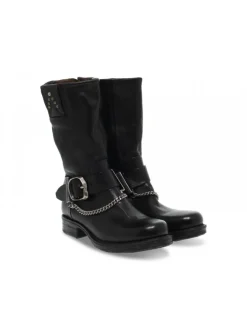 A.S.98 Boot In Black Leather^Women Boots