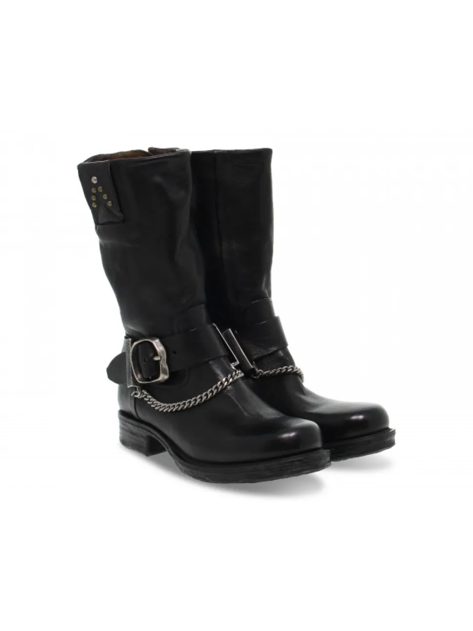 A.S.98 Boot In Black Leather^Women Boots