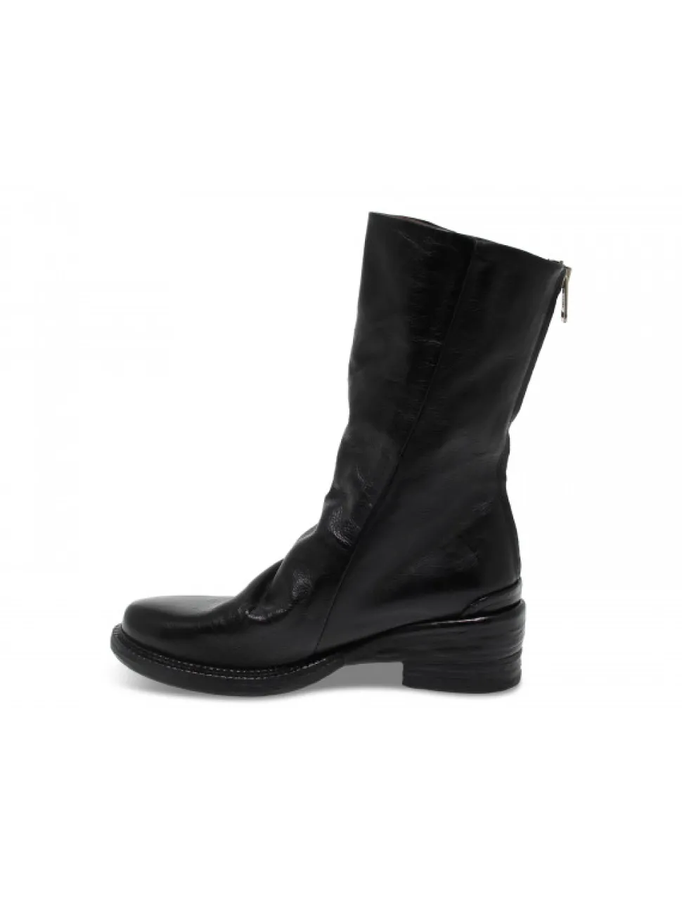 A.S.98 Boot In Black Leather^Women Boots