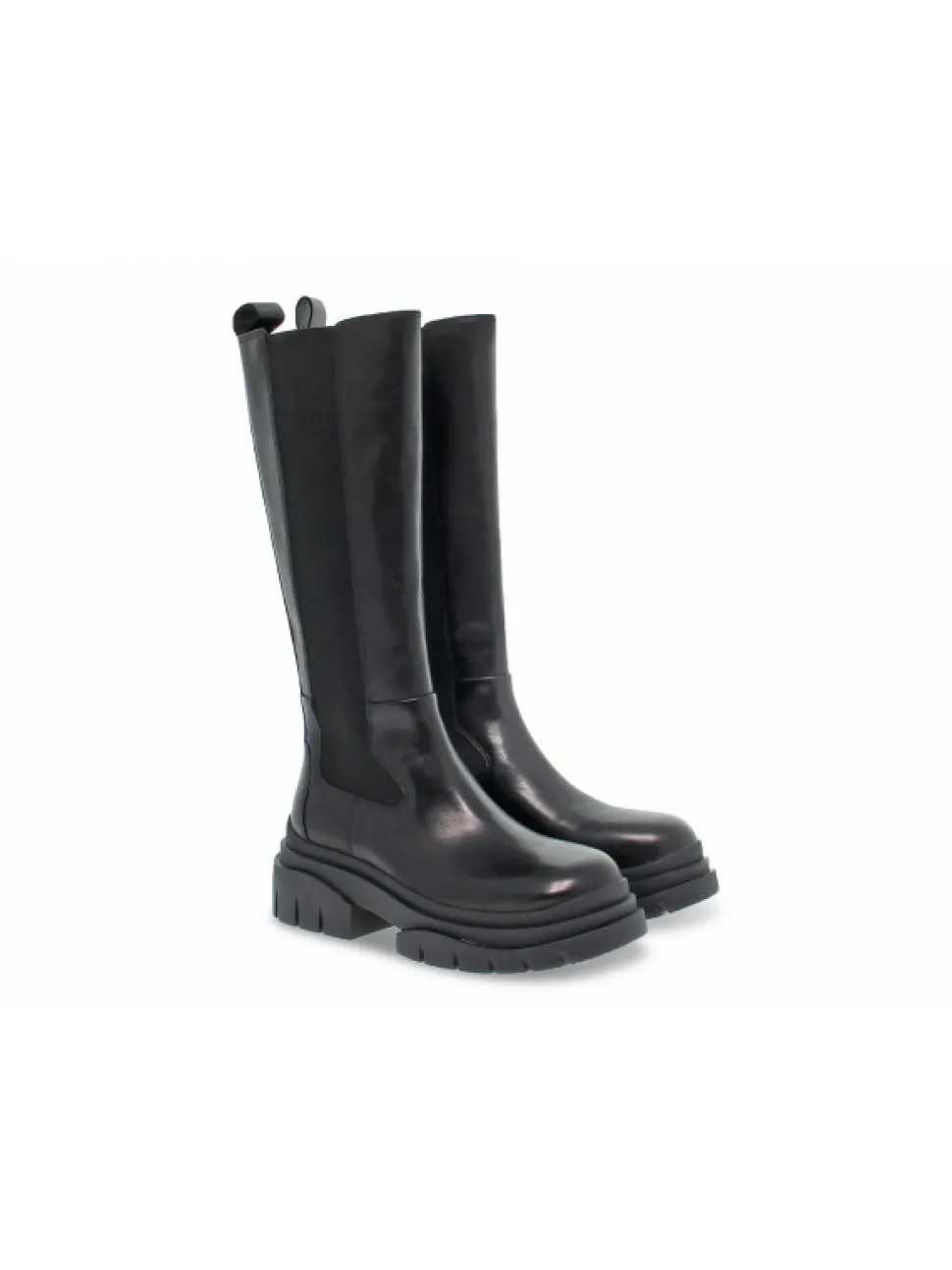 Ash Boot Stone Boot In Black Leather^Women Boots
