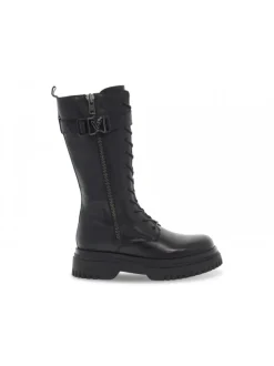 Emanuèlle Vee Boot Emanuelle Vee Anfibio Cinturino In Black Leather^Women Boots