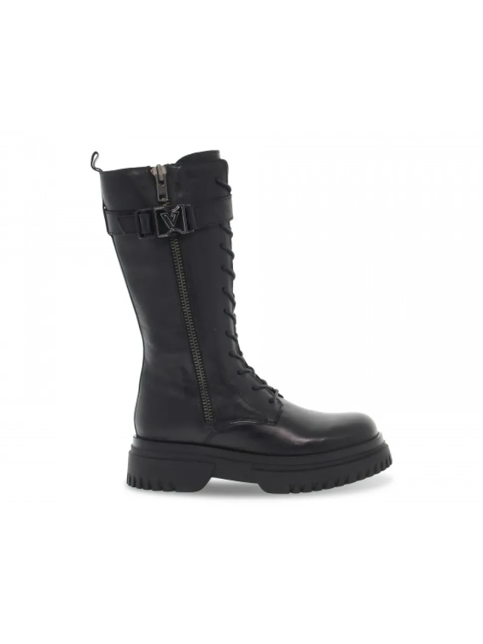Emanuèlle Vee Boot Emanuelle Vee Anfibio Cinturino In Black Leather^Women Boots