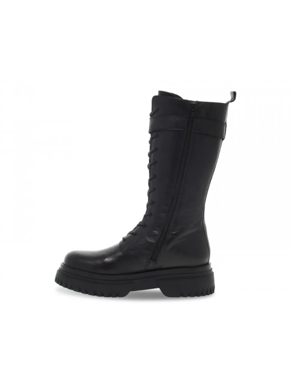 Emanuèlle Vee Boot Emanuelle Vee Anfibio Cinturino In Black Leather^Women Boots