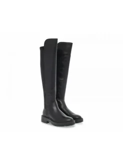Guess Boot Carmen In Black Leather^Women Boots
