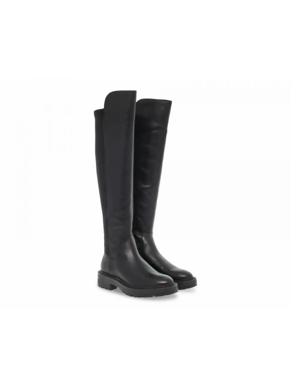 Guess Boot Carmen In Black Leather^Women Boots