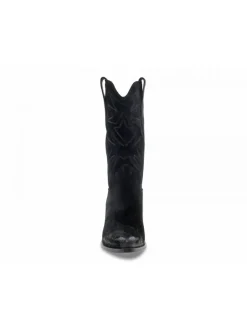 Poesie Veneziane Boot Strategia Wash Con Ricamo In Black Suede Leather^Women Boots