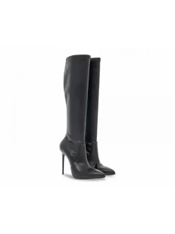 Sergio Levantesi Boot Elasticizzato In Black Leather^Women Boots