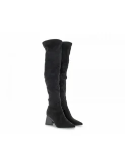 Steve Madden Boot Evermore Black In Black Suede Leather^Women Boots